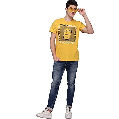 Image of Free Authority Men's Regular Fit T-Shirt (8905030485426 Yellow S)