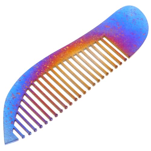Peigne de coiffure titane salon coiffage sûr léger portable design poisson anti-rouille