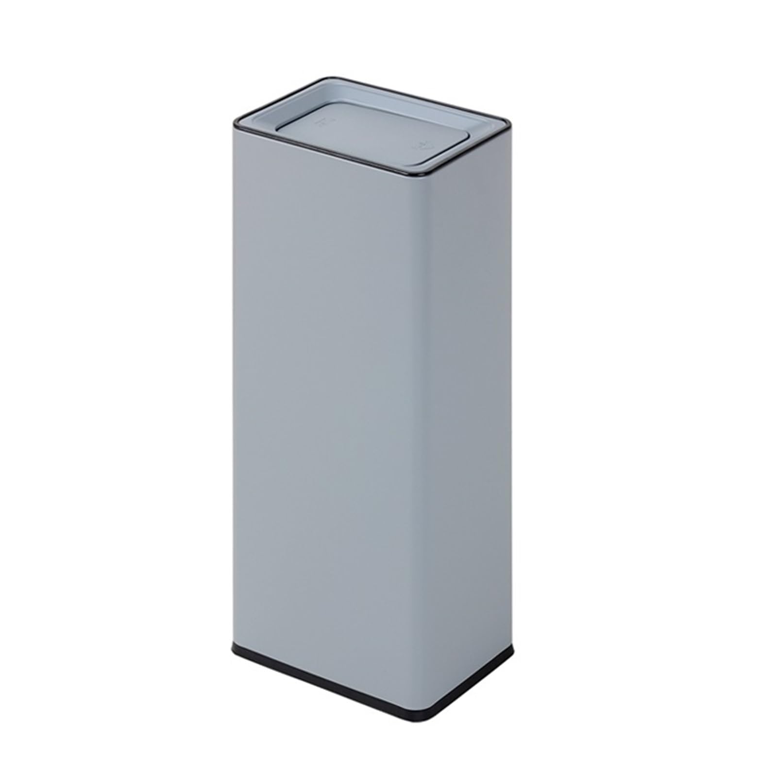 Trash Can Trash Can Bathroom Toilet Bedroom Office Garbage Can(Gris)
