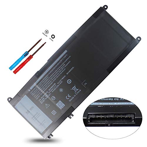 PVHT1 33YDH 15.2V 56Wh Battery Compatible with Dell inspiron 15 7577 17 7778 7779 7773 7786 7000 P30E P30E001 99NF2 2-in-1, G3 3579 3779 G5 5587 G7 7588, Latitude 3380 3590 3580 3490, Vostro 7580 7570