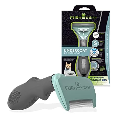 FURminator Undercoat deShedding Tool for Small Short Hair Cats Under 4.5 kg Cover