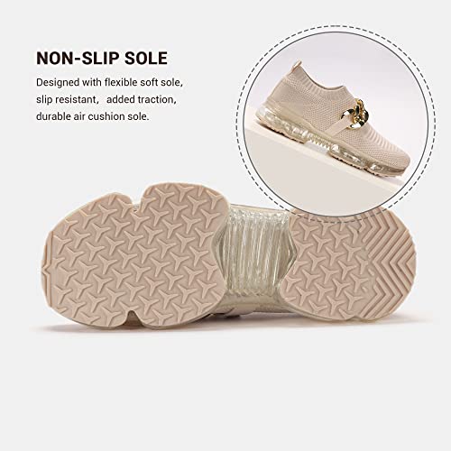 Image of LUCKY STEP Women Air Cushion Fashion Sneakers Breathable Casual Comfortable Lightweight Walking Shoes