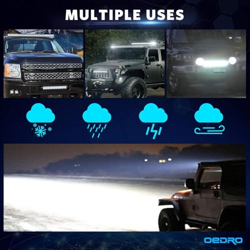 Image of OEDRO 32 Inch LED Light Bar 768W Straight Spot Flood Combo Quad-Row