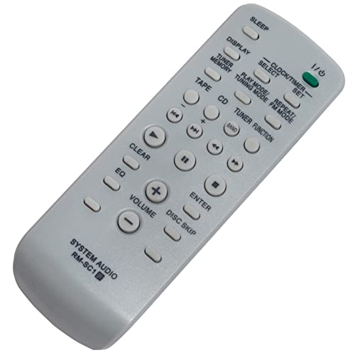 VINABTY RM-SC1 Replacement Remote Control Compatible with Sony Mini Hi-Fi Audio System MHC-GX450 CMT-NE3 MHC-GX250 MHC‑GX450 CMT‑NE3 MHC‑GX250 CMT-GPX5 MHC-RG100 MHC-RG121 MHCGX450 CMTNE3 - Image 2