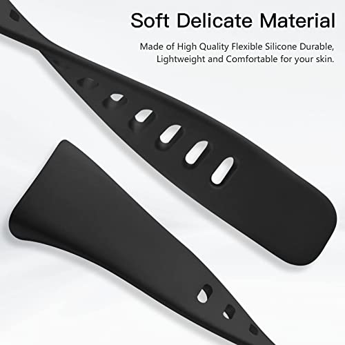 Maledan 3 Pack Bands Compatible with Fitbit Charge 5/Charge 6 Advanced Fitness Tracker, Soft Slim Sport Waterproof Replacement Accessory Wristbands for Women Men, Black/Gray/White by Maledan - Image 7