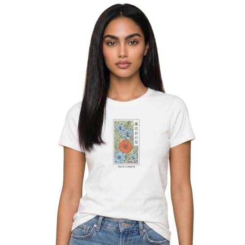 Image of Nobero Women's Graphic Printed T-Shirt | Regular Fit 180 GSM Cotton Tee for Women | Comfortable Round Neck Casual Wear