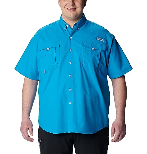 Image of Columbia Men Omni-Shade Bahama II Hiking and Trekking Short Sleeve Shirt