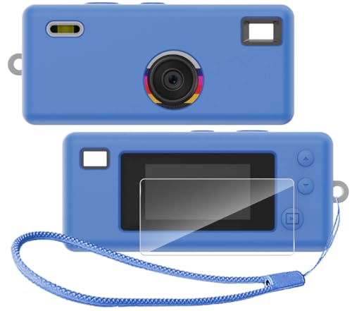 �y1+1���Z�b�g�zFor KODAK CHARMERA �Ή� �P�[�X+�ی�t�B���� 1��[HVUYAL]�V���R���P�[�X �����ɂ��� �_�炩�ȃV���J�Q���̃X�|�[�c�N�[���ȃf�U�C�� �Ռ� �z�� �X���� �\�t�g �P�[�X�J�o�[ �����h�~�ی�(�u���[)