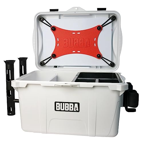 BUBBA Voyager Series Gear Box - 34-Liter Capacity - With Dividers, Cutting Board, Rod Holders, & Drink Holder