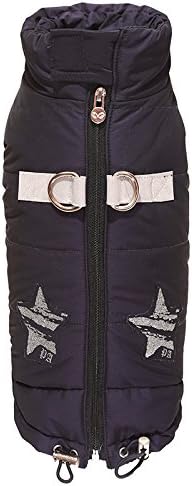 Puppy Angel Star Real Memory Padding Vest Regular Back Zipper D Ring, Medium/Large, Purple