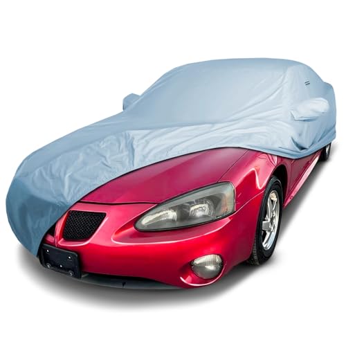 Image of iCarCover Car Cover Waterproof All Weather for 1988-2008 Pontiac Grand Prix | Heavy Duty Custom Fit Hail UV Sun Rain Snow Dust Protection Covers for Automobiles Outdoor Indoor Full Exterior (Sky Gray)
