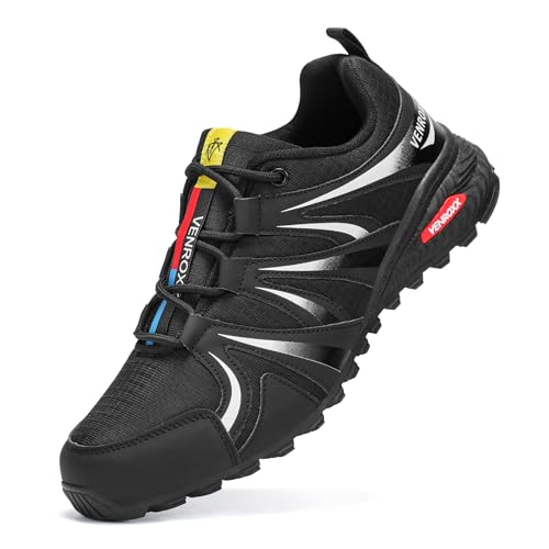 Men's Trail Running Shoes Lightweight Breathable-Mesh Non-Slip for Hiking & Walking Fashion Sneakers
