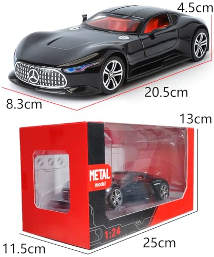 Modelo de auto iLooboo 1:24 AMG Vision GT Negro miniatura 2