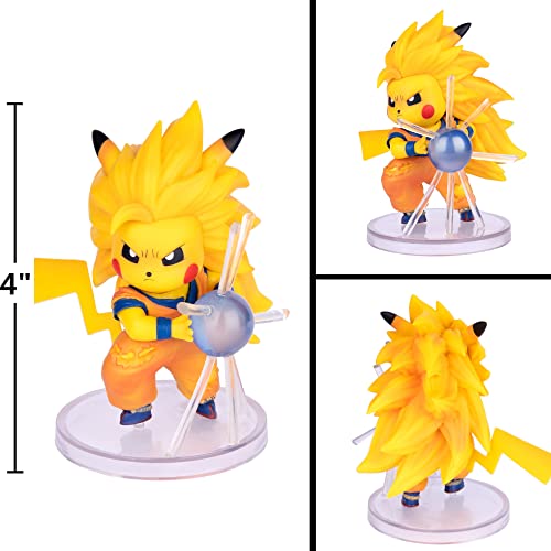 Lesesobe Goku Figure Statues Figurine Dbz Super Saiyan Ssj3 Collection Birthday Gifts Pvc 4 Inch #TOP1