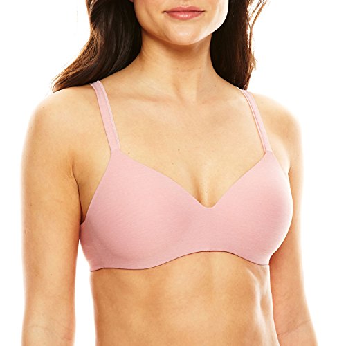 Hanes Women's Wireless Moisture-Wicking T-Shirt Bra, Wirefree Convertible Bra (Retired Colors)