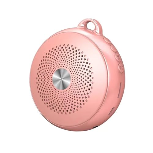 Altavoz de voz portátil con sonido envolvente y pantalla digital en color rosa