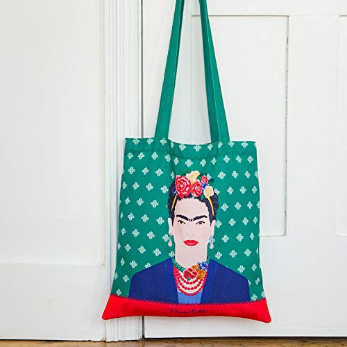 Groovy UK Sac Tissu (Tote Bag) Frida Kahlo Green Vogue