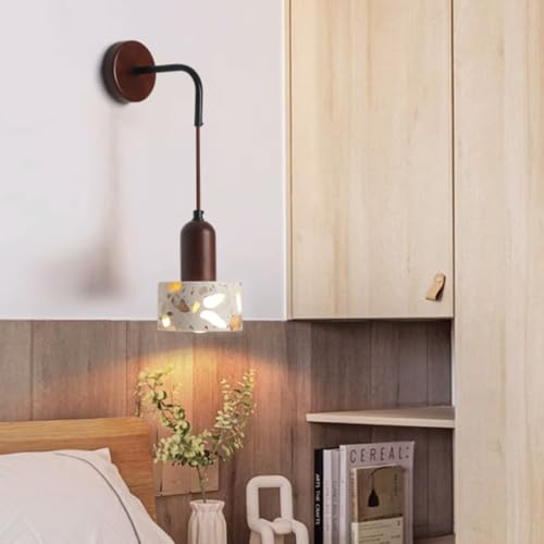 Lámpara de pared para comedor de terrazo industrial nórdico E26 6