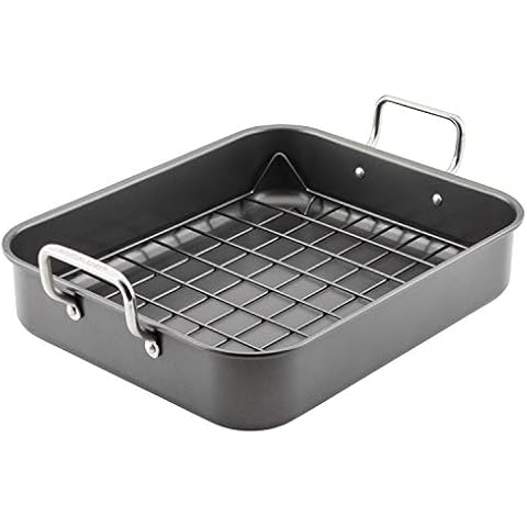 Rachael Ray Nonstick Roaster with Reversible Rack Cover