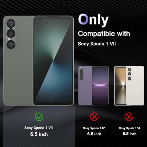 Image of Case for Sony Xperia 1 VII, Military Grade Drop Protection Phone Case, Yellowing Resistant, Anti-Scratch Hard PC Back, Shockproof Hard Ultra-Thin Protective Cover, Clear