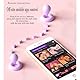 AMAZBEE Butterfly Vibrator per APP Fernbedienung Klitoris-Massage Sexspielzeug für Frauen Wearable Vibrator Massage G-Punkt Outdoorable (Pink)