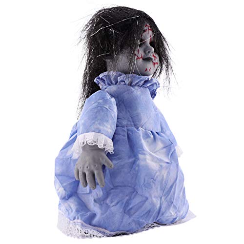 Muñeca Caminante Activada por Sonido para Halloween miniatura 1
