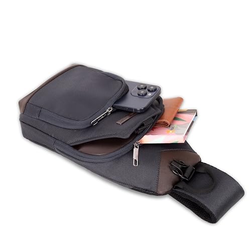 Image of Lavie Sport Atmos cheststrap Sling Bag | Stylish Crossbody Bag | Bag for Travel | Multipurpose Crossbody Bag with Adjustable Strap for Travel and Office Use | Shoulder Bag for Women