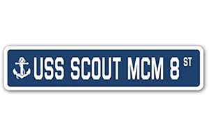 Captain Nemo's Squadron: USS Scout Street Sign - Learn the Secrets of the Sea