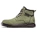 FLYLAND Men's Fashion Sneaker Chukka Boots Lace Up Leather Ankle Dress Boot Lightweight Non-Slip Walking Shoes Amy Green 10