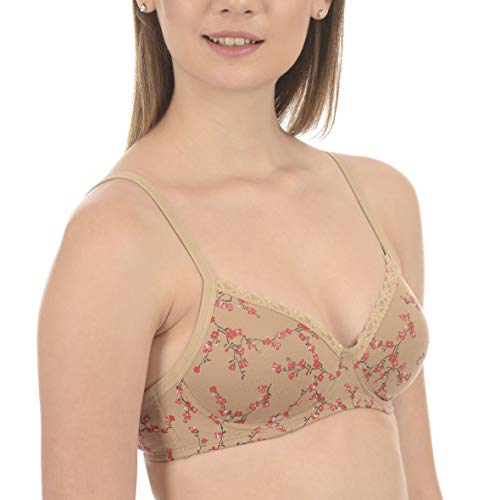 Image of Amante Women's Bra Pack of 2-Sesame + Blue 36C