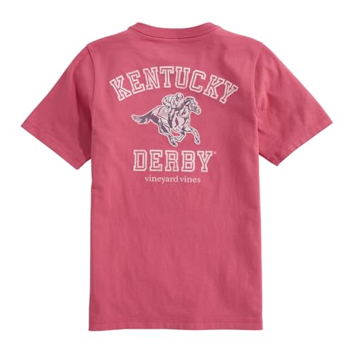 vineyard vines Boys' Kentucky Derby Varsity Text Short-Sleeve Pocket Tee