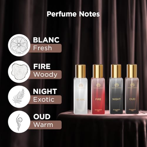 Image of The Man Company Perfume Gift Set for Man 4 X 20ml | Premium Long-Lasting Fragrance EDP - A Gentleman's Moods for Party, Office, Outing and Date | Christmas perfume for Man | Fresh scent for daily office wear