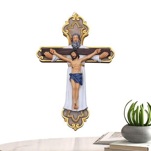 Decoración de pared religiosa para bautismo y comunión crucifijo Jesús