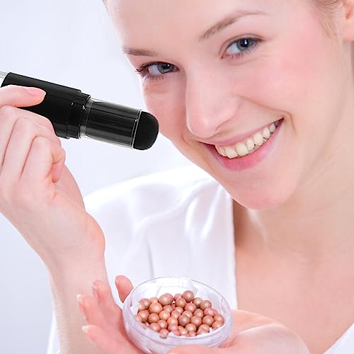 FRCOLOR Pincel de maquiagem retrátil recarregável em pó pincel de base com frasco de pó solto recarr