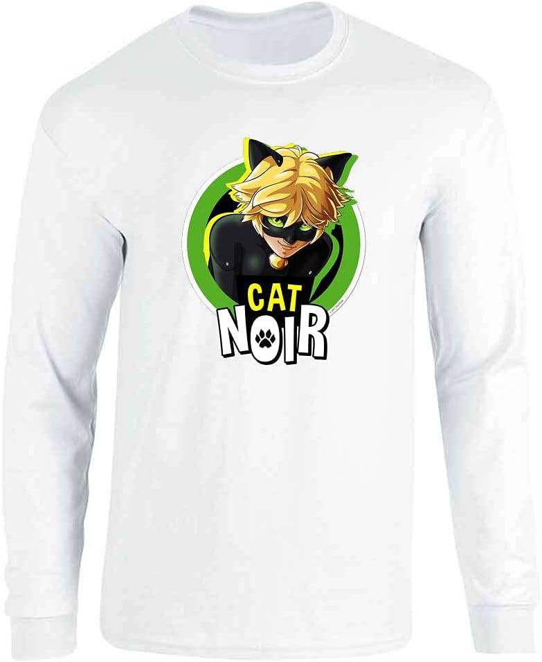 Pop Threads Miraculous Ladybug and Cat Noir Merch Adrien Hero Graphic Tee T-Shirt for Men