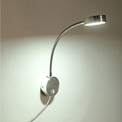 Brillraydo 3W Led Wall Sconces Light With Plug On/Off Button Picture Spot Lamp Fixture Warm White #TOP6