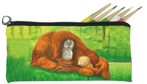 Salvador Kitti Small Pencil Bag (Orangutan - Ingenious Kin)