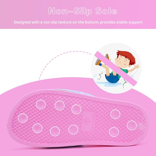 Image of WateLves Girls & Boys Slide Sandals Kids Summer Slippers Slip On for Outdoor Beach Pool Shower (Little Kid /Big Kid)