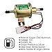 Universal Electric Fuel Pump Kit for All 12V Cars Trucks Boats Carburetor Lawn Mower, DC 12V (3-6PSI) Fuel Pump+ 2M 5/16