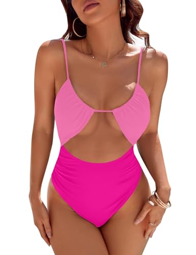 Traje de baño de una sola pieza con efecto moldeador y control de abdomen para mujer