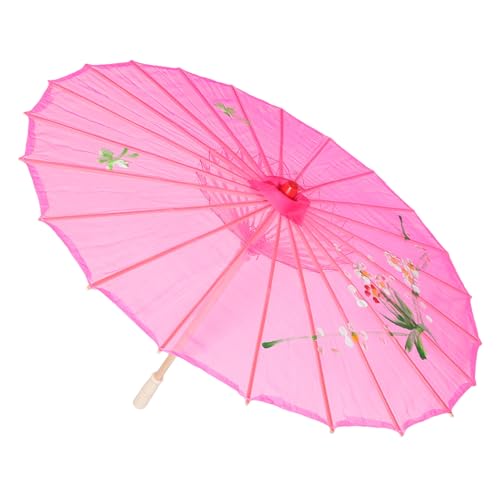 TINEASUR Decorative Folding Umbrella Antiquely Designed Flat Umbrella for Dance Performances Photo Shoots Decorative Hand