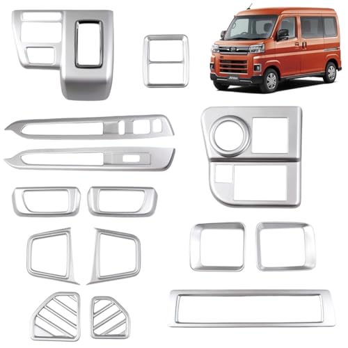 Cytovora【新型アトレー・ハイゼット カーゴ に適用】15枚インテリアパネル セット S700V S710V ウィンドウスイッチパネル・エンジンスイッチパネル・インナードアハンドルパネル・エアコン吹き出し口パネル・シフトノブパネル・ドリンクホルダーカ