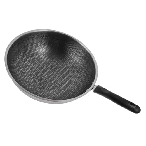 Sartén Wok Antiadherente de Acero Inoxidable Ligero