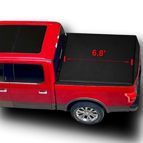 OSOBAK Soft Roll Up 6.8' Pickup Bed Cover Compatible for