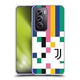 Head Case Designs Officially Licensed Juventus Football Club Pixel Pattern Graphic Collection Gel Case [Military Grade Protection] Compatible with Oppo Reno12 Pro 5G