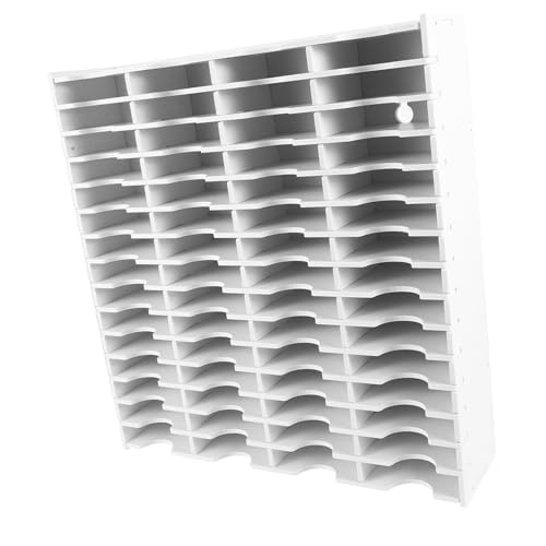 HOLIDYOYO Versatile Desktop Storage Organizer Wooden Multi-slots Ink Pad Holder for Stamps Phones and Remote Controls Elegant Design for Use