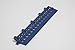 Dri-Dek - 2"x12" Edges & 2"x2" Corners - Flexible Patio, Lanai, Balcony, Basement & Pool Deck Flooring Beveled Ramps (2"x12" Dri-Dek Edge - 6-Pack, Blue)