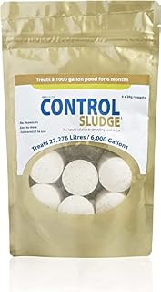 Swell UK Control Pond Sludge Remover and Pond Cleaner | Crystal Clear Water with Natural Ingredients & Safe to Pond Fish and Livestock | Suitable for 12000 Gallons / 54,000 litres - Pack of 2