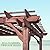 Backyard Discovery Somerville 14 x 10 Walnut All Cedar Pergola, Durable, Quality Supported Structure, Snow and Wind Supported, Rot Resistant, Electrical Outlet with USB, Deck, Garden, Patio