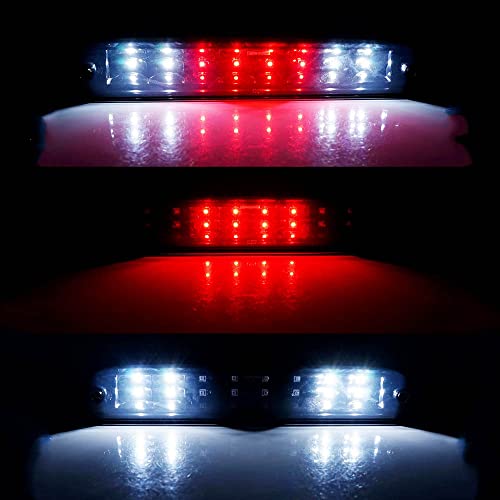 Luz De Freio De Alta Montagem Led Lanterna Traseira Terceira Luz De Freio Lâmpada De Carga Cinza Par